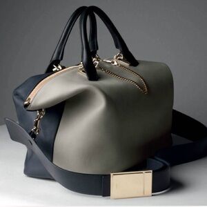 Chloe Two Tone Baylee Bag with Strap